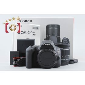 【中古】Canon キヤノン EOS Kiss X9 EF-S 18-55 IS STM レンズキット ブラック シャッター回数僅少 元箱付き