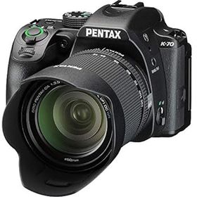 【中古】PENTAX K-70 18-135mmWRレンズキット ブラック APS-Cデジタル一眼レフカメラ 【視野率100%光学ファインダー】【超高感度・高解像 2424万画素】【