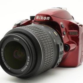 【中古】Nikon ニコン D3200 レンズキット レッド