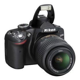 【中古】Nikon デジタル一眼レフカメラ D3200 レンズキット AF-S DX NIKKOR 18-55mm f/3.5-5.6G VR付属 ブラック D3200LKBK