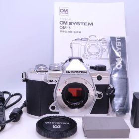 【1,497回 ほぼ新品】OLYMPUS OM-5 ボディ シルバー OM SYSTEM オリンパス