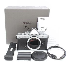 Nikon Zf ボディ シルバー 元箱(切抜無) ストラップ ショット245回