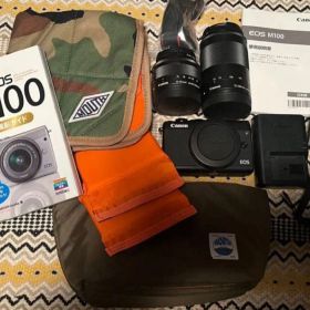 Canon EOS M100 ミラーレスカメラ Wズームキット BK