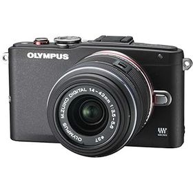 【中古】［非常に良い］OLYMPUS ミラーレス一眼 PEN Lite E-PL6 レンズキット ブラック E-PL6 LKIT BLK