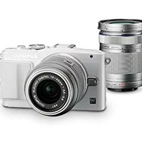 【中古】【非常に良い】OLYMPUS ミラーレス一眼 PEN Lite E-PL6 ダブルズームキット ホワイト E-PL6 DZKIT WHT khxv5rg