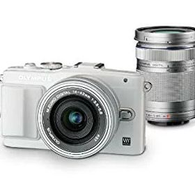 【中古】【非常に良い】OLYMPUS ミラーレス一眼 PEN Lite E-PL6 EZダブルズームキット ホワイト E-PL6 EZ DZKIT WHT 9jupf8b