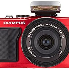 【中古】 OLYMPUS オリンパス ミラーレス一眼 PEN E-PL6 14-42mm EZレンズキット レッド E-PL6 EZ LKIT RED