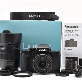 【返品保証】美品｜《ショット数：195回》Panasonic パナソニック LUMIX DC-G100DW ダブルズームレンズキット #C260922-12