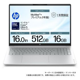 HP ノートPC OmniBook 3 16-bu0057TU (16型/ Windows11/ Core Ultra 5 225U/ メモリ 16GB/ SSD 512GB) Laptop 16-bu0000TU シリーズ DD3C9PA-AAAE 返品種別A