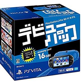 【中古】「非常に良い」PlayStation Vita デビューパック Wi-Fiモデル ブルー/ブラック