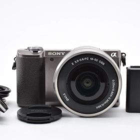 ★良品★ ★ショット数17194回★ ソニー SONY α5100 ブラウン + E PZ 16-50mm F3.5-5.6 OSS 充電ケーブル付き ARYM7187 #285