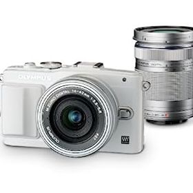 【中古】（非常に良い）OLYMPUS ミラーレス一眼 PEN Lite E-PL6 EZダブルズームキット ホワイト E-PL6 EZ DZKIT WHT
