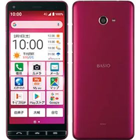 KYOCERA au 【SIMロック解除済み】 BASIO4 ワインレッド 3GB 32GB KYV47