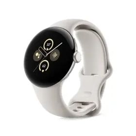 Google Pixel Watch2 Bluetooth/LTEモデル PolishedSilverアルミケース/Porcelainアクティブバンド