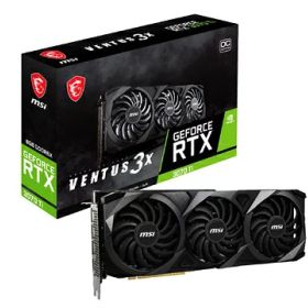 【中古】（新古品） MSI GeForce RTX 3070 Ti VENTUS 3X 8G OC ゲーミンググラフィックカード - 8GB GDDR6X 1800MHz PCI Express Gen 4 256ビット 3x DP v 1.4a HDMI 2.1 (4K対応)