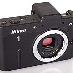【中古】Nikon ミラーレス一眼カメラ Nikon 1 (ニコンワン) V1 (ブイワン) ボディ ブラック N1 V1 BK