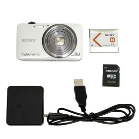 【30日返金保証】SONY DSC-WX7 デジタルカメラ Cybershot WX7 1620万画素CMOS 光学ｘ5 ホワイト /W ソニー デジカメ 中古 動作確認済み 即発送 0088