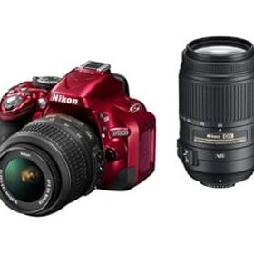 【中古】Nikon デジタル一眼レフカメラ D5200 ダブルズームキット AF-S DX NIKKOR 18-55mm f/3.5-5.6G VR/ AF-S DX NIKKOR 55-300mm f/4.5-5.6G ED VR レ