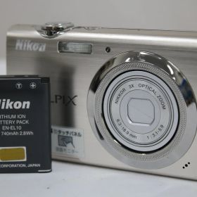 【返品保証】 ニコン Nikon COOLPIX S230 3x バッテリー付き コンパクトデジタルカメラ T555