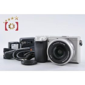 【中古】SONY ソニー α6000 ILCE-6000 シルバー パワーズームレンズキット 多言語対応