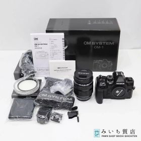 質屋 OLYMPUS オリンパス OM SYSTEM OM-1 ボディ レンズ 12-40mm 1:2.8 II PRO 動作品 付属品・箱 24s163-1 みいち質店