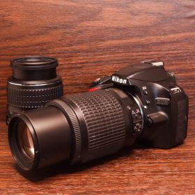 ❤ダブルレンズ❤ニコン Nikon D3200❤スマホ転送❤動作確認済