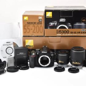 【ショット数9,280回】 NIKON D5300 ダブルズーム Y4095