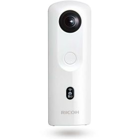 【中古】【整備済み品】 RICOH THETA SC2 WHITE ホワイト 360度全天球カメラ 360°手振れ補正機能搭載 4K動画 進化したHDR合成機能 (THETA SC比 2.4倍の処理速度アップ、最新のアルゴリズムにより室内の撮影でよ