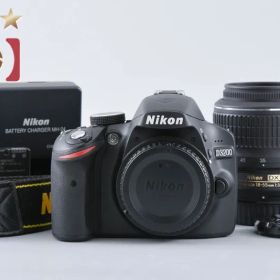 【中古】Nikon ニコン D3200 18-55 VR レンズキット ブラック シャッター回数僅少