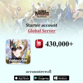 Seven Knights Re:BIRTH Legendary Heroes | 8 Random Legendary | 7 Unused Knight Select Tickets | 80,000+ Rubies | 1,000 Hero Summon Tickets | 20 Select Summon Tickets