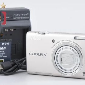 【中古】Nikon ニコン COOLPIX S6200 プラチナシルバー コンパクトデジタルカメラ