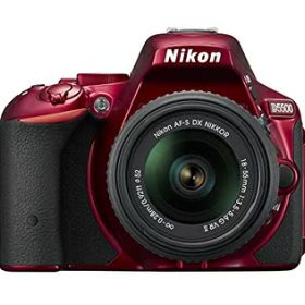 【中古】 Nikon デジタル一眼レフカメラ D5500 18-55 VRII レンズキット レッド 2416万画素 3.2型液晶 タッチパネル D5500LK18-55RD