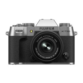 【中古】富士フイルム(FUJIFILM) ミラーレス一眼カメラ X-T50 レンズキット(XF15-45) シルバー F X-T50LK-1545-S JP 二言語対応