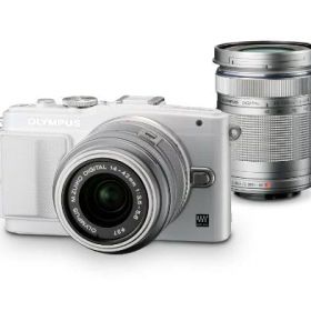 【中古】【整備済み品】OLYMPUS ミラーレス一眼 PEN Lite E-PL6 ダブルズームキット ホワイト E-PL6 DZKIT WHT