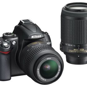 【中古】Nikon デジタル一眼レフカメラ D5000 ダブルズームキット ブラック D5000WZ