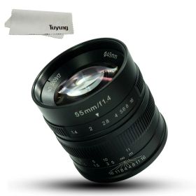 【中古】7職人55 mm f1 . 4 Large絞りPortraitマニュアルフォーカスマイクロカメラレンズフィットfor Fujiカメラ: x-a1、x-a2、x-at、x-m1、xm2、X - t1