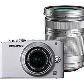 【中古】【39shop】OLYMPUS★ミラーレス一眼 PEN Lite E-PL3 ダブルズームキット ホワイト E-PL3 DZKIT WHT（良い）