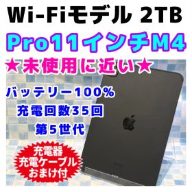 美品ipad pro 11インチ 第5世代 2tb Wi-Fi電池100% M4