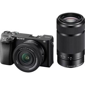 【納期約3週間】【代引き不可】SONY ソニー ILCE-6400X B 一眼カメラ α Eマウント ダブルズームレンズキット ブラック ILCE6400XB