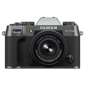 【10年間保証付き】[富士フイルム] X-T50 XC15-45 レンズキット チャコールシルバー X-T50LK-1545-CS JP（2026年10月30日発売予定）(2026年冬キャッシュバックキャンペーン対象商品 10月30日～12月29日まで)