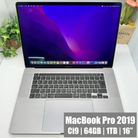 【Core i9・64GB・1TB】MacBook Pro 16インチ A2141 2019 Core i9-9980HK 64GB 1TB Radeon Pro 5500M Space Gray【MK241】
