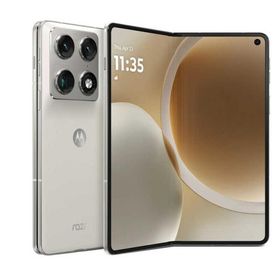 モトローラ SIMフリースマートフォン motorola razr fold / Snapdragon 8 Gen 5 / 8.1インチ 12GB+256GB リリーホワイト PBAX0071JP