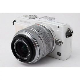 【中古】 オリンパス OLYMPUS ミラーレス一眼カメラ E-PL6 ホワイト ホワイト レンズキット 美品 外付けフラッシュ付き 当店保証30日間 人気 ミラーレス一眼 ミラーレス デジタルカメラ 中古