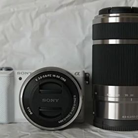 【中古】SONY ミラーレス一眼 α5000 ダブルズームレンズキット ホワイト ILCE-5000Y-W