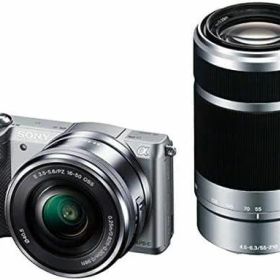 【中古】 ソニー SONY ミラーレス一眼 α5000 ダブルズームレンズキット シルバー ILCE-5000Y-S 当店保証30日間 人気 ミラーレス一眼 ミラーレス デジタルカメラ 中古