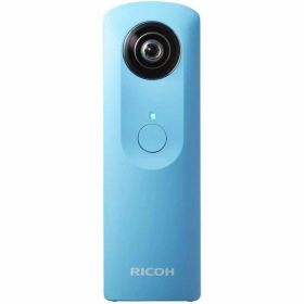 【中古】 リコー RICOH 360度カメラ THETA m15 ブルー 全天球 360度 当店保証30日間 人気 360度カメラ 全天球カメラ 中古