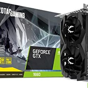 【中古】ZOTAC Gaming GeForce GTX 1660 6GB GDDR5 192ビットゲームグラフィックカード 超コンパクト ZT-T16600F-10L