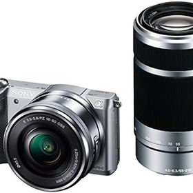 【中古】SONY ミラーレス一眼 α5000 ダブルズームレンズキット シルバー シルバー ILCE-5000Y-S カメラ 中古 人気 おすすめ 高画質
