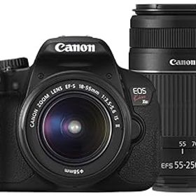 【中古】【39shop】Canon★デジタル一眼レフカメラ EOS Kiss X6i ダブルズームキット EF-S18-55mm/EF-S55-250mm KISSX6i-WKIT(非常に良い)