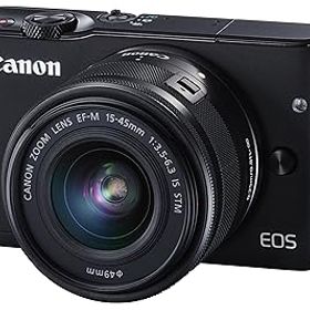 【中古】Canon ミラーレス一眼カメラ EOS M10 レンズキット(ブラック) EF-M15-45mm F3.5-6.3 IS STM 付属 EOSM10BK-1545ISSTMLK